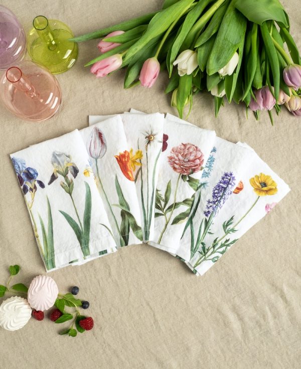 Linen Early Flower Napkins