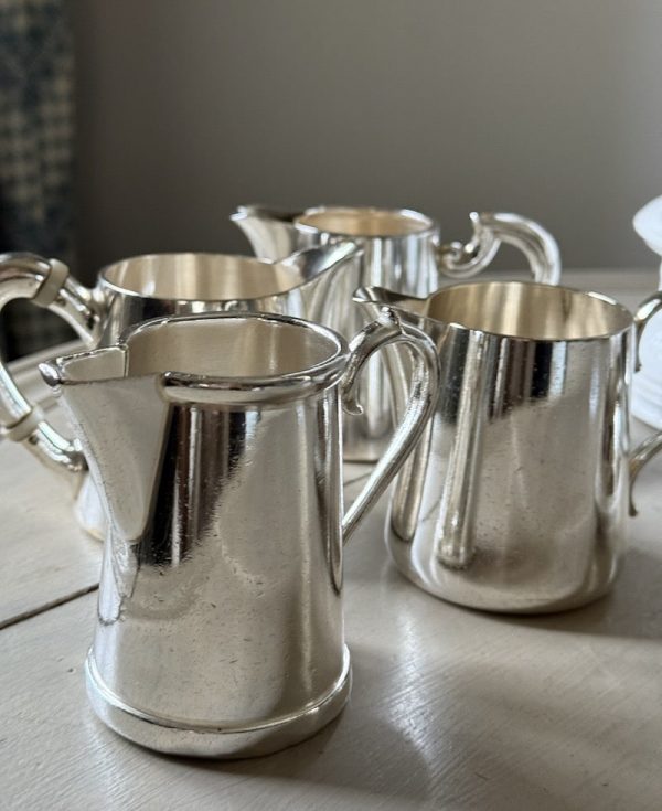 French Antique Silver Milk Jugs