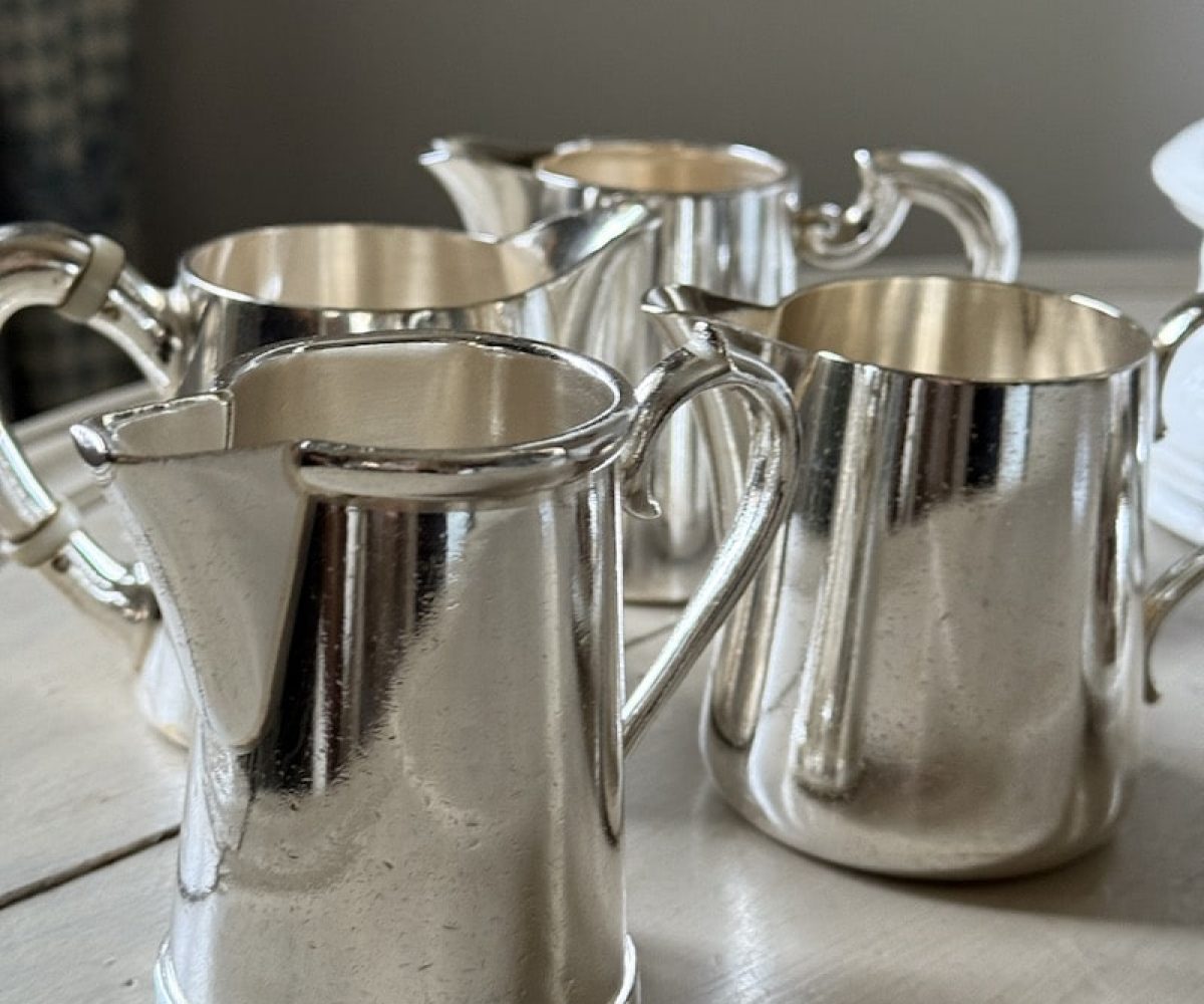 French Antique Silver Milk Jugs