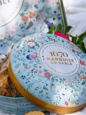 La Sablésienne - Wild Flower Tin with Salted Caramel Biscuits