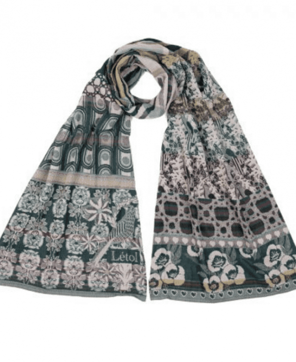 Létol - Birdy Green Scarf