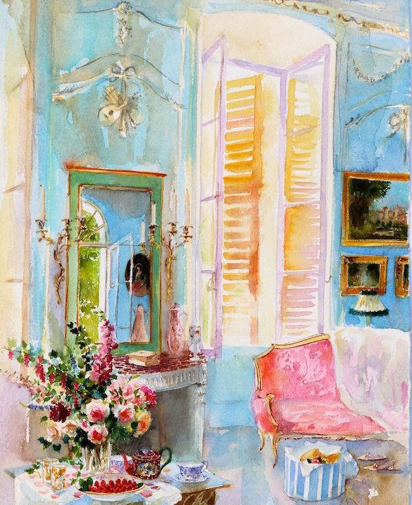 water color by michel charrier