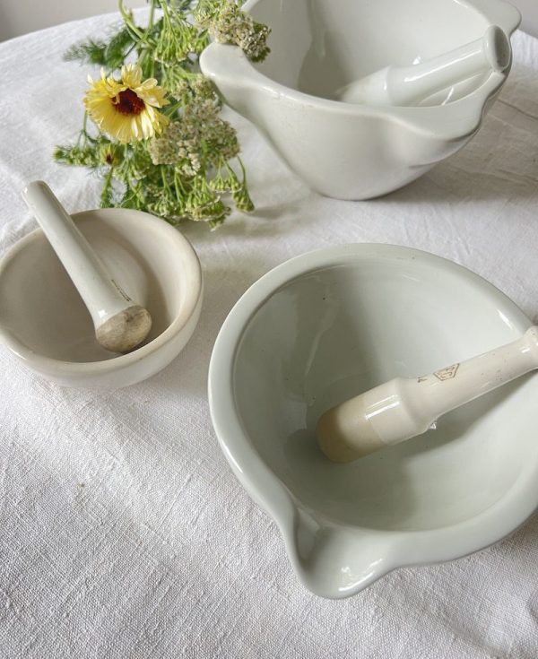 Porcelain Mortar and Pestle