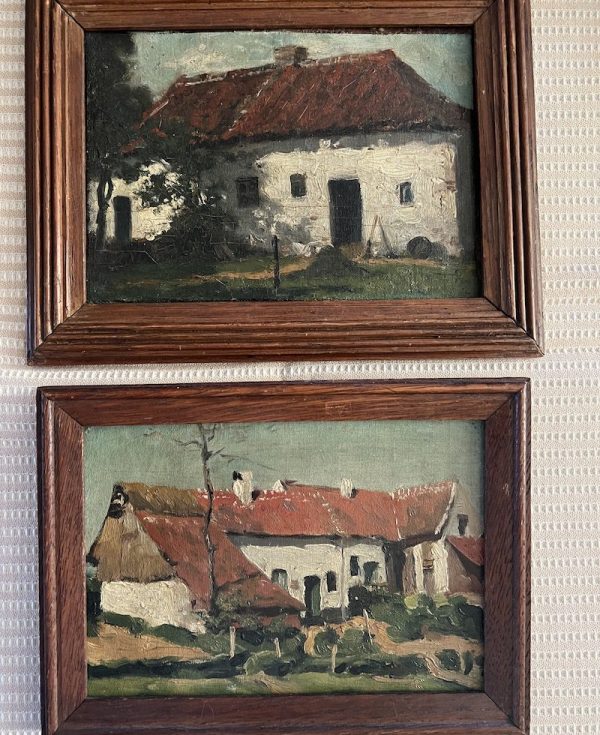 Antique Painting - House in the Countryside