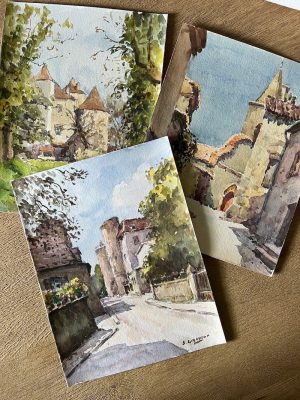 Watercolor Plein Air Paintings