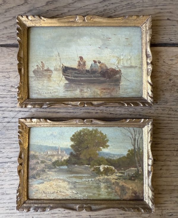 antique pair of paintings