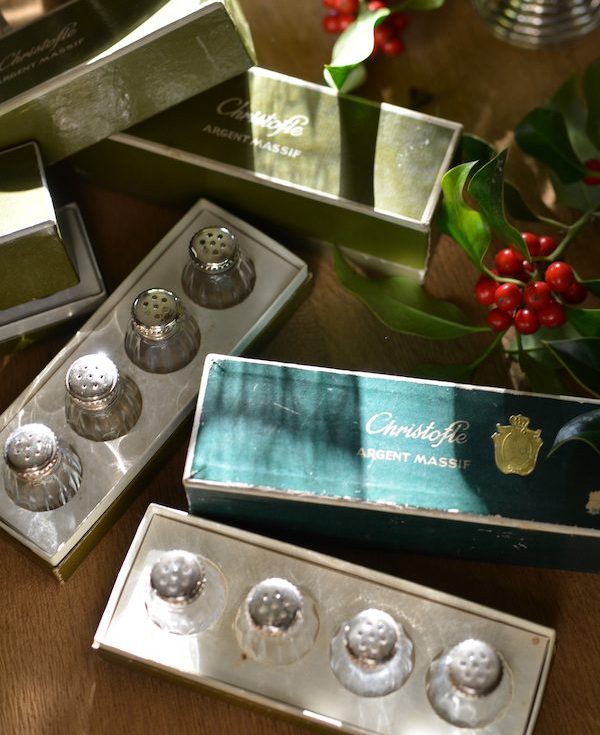 christofle antique salt cellars set of 4 christofle antique salt cellars set of 4
