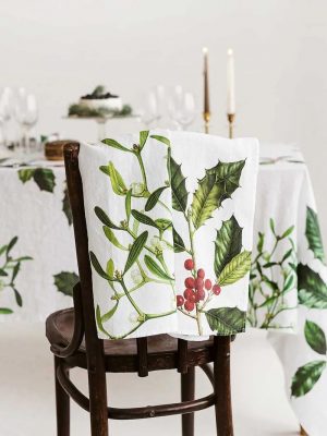 Holly & Mistletoe Kitchen Towels