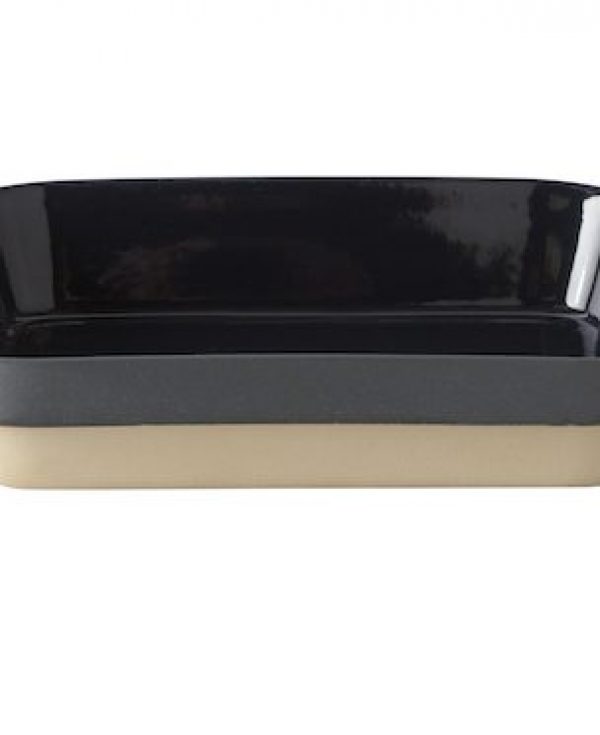 plat rectangulaire N°7 encre bleu nuit