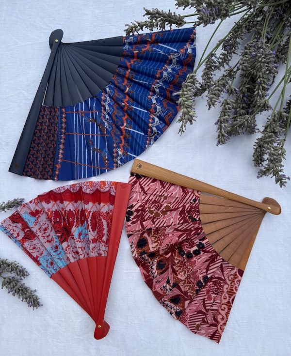 french subscription box, silk fan