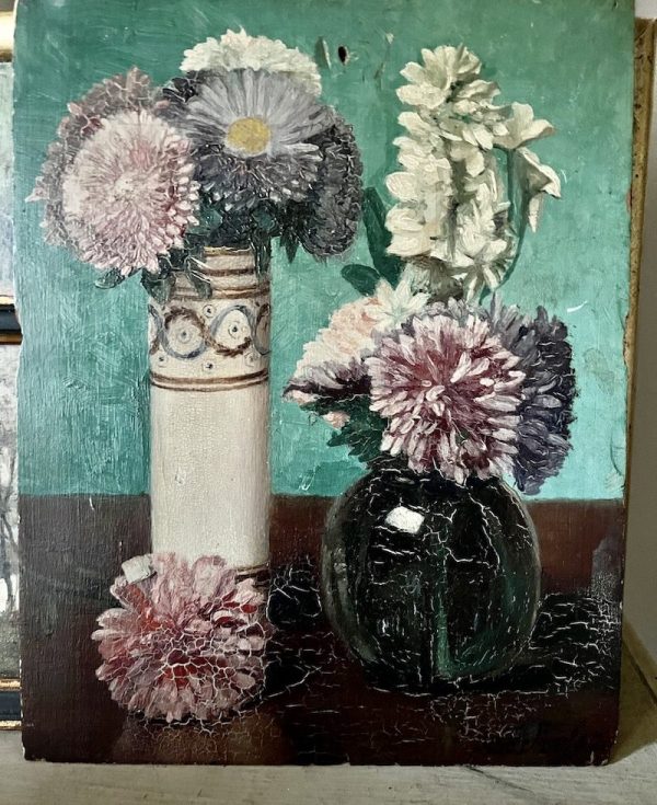 flower in a vase painting